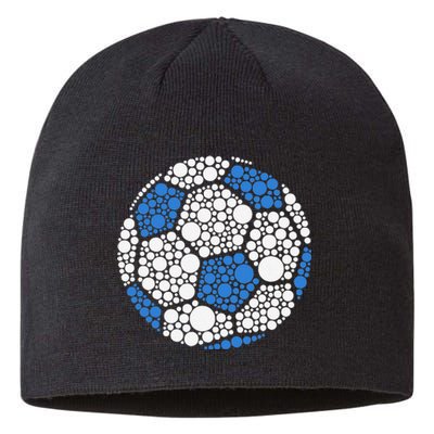 Happy Dot Day 2024 Polka Dot Soccer Ball Lover Gift Sustainable Beanie