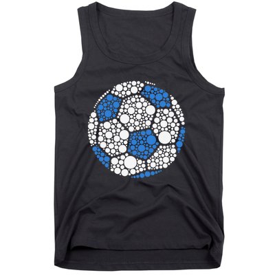 Happy Dot Day 2024 Polka Dot Soccer Ball Lover Gift Tank Top