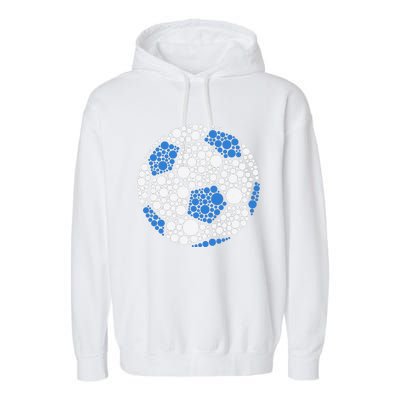 Happy Dot Day 2024 Polka Dot Soccer Ball Lover Gift Garment-Dyed Fleece Hoodie