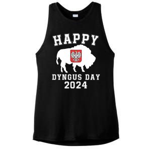 Happy Dyngus Day 2024 Dyngus Day Polish American Polska White Eagle Polish Eagle Ladies PosiCharge Tri-Blend Wicking Tank