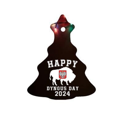 Happy Dyngus Day 2024 Dyngus Day Polish American Polska White Eagle Polish Eagle Ceramic Tree Ornament