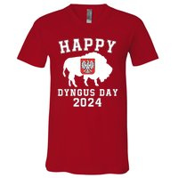 Happy Dyngus Day 2024 Dyngus Day Polish American Polska White Eagle Polish Eagle V-Neck T-Shirt