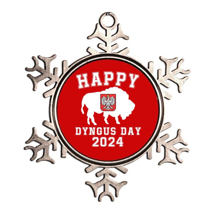 Happy Dyngus Day 2024 Dyngus Day Polish American Polska White Eagle Polish Eagle Metallic Star Ornament