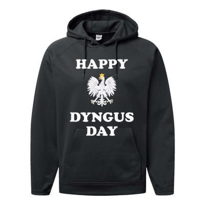 Happy Dyngus Day Polska Polish White Eagle Performance Fleece Hoodie