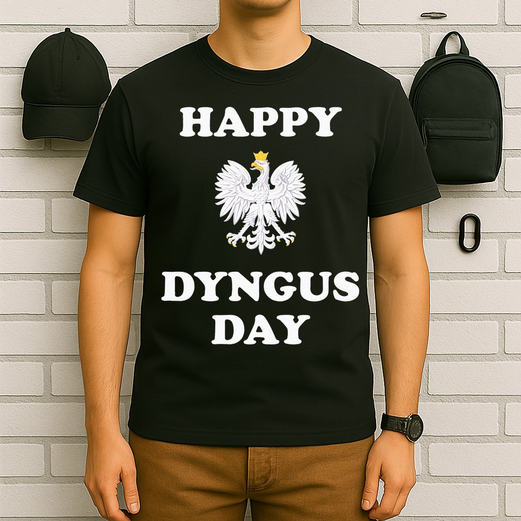 Happy Dyngus Day Polska Polish White Eagle T-Shirt