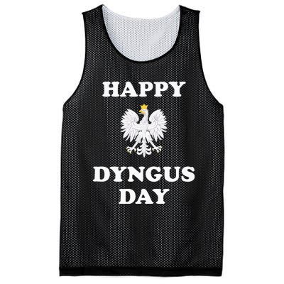 Happy Dyngus Day Polska Polish White Eagle Mesh Reversible Basketball Jersey Tank