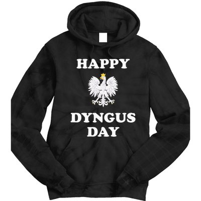 Happy Dyngus Day Polska Polish White Eagle Tie Dye Hoodie