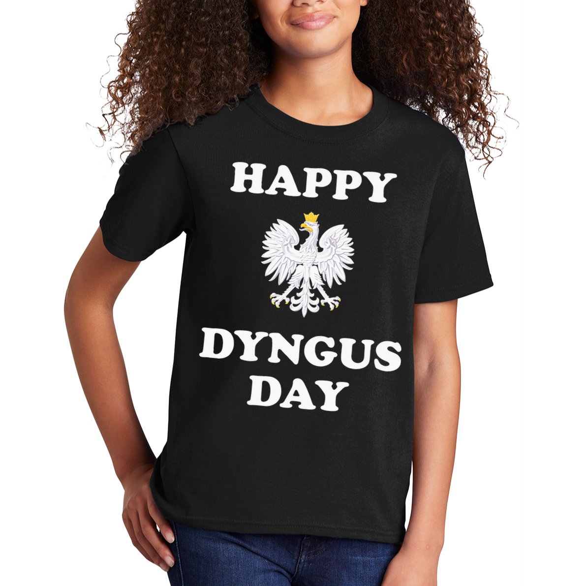 Happy Dyngus Day Polska Polish White Eagle Kids T-Shirt
