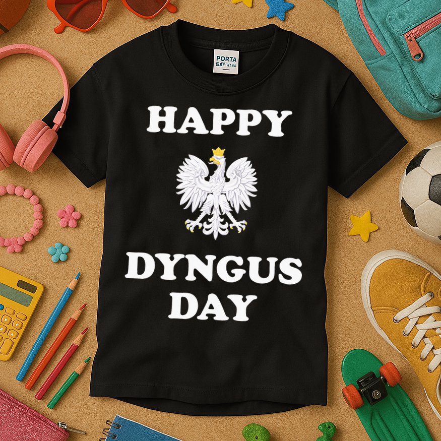 Happy Dyngus Day Polska Polish White Eagle Kids T-Shirt