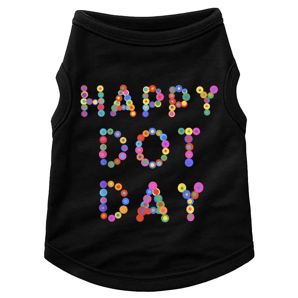 Happy Dot Day Colorful Polka Dots Doggie Tank