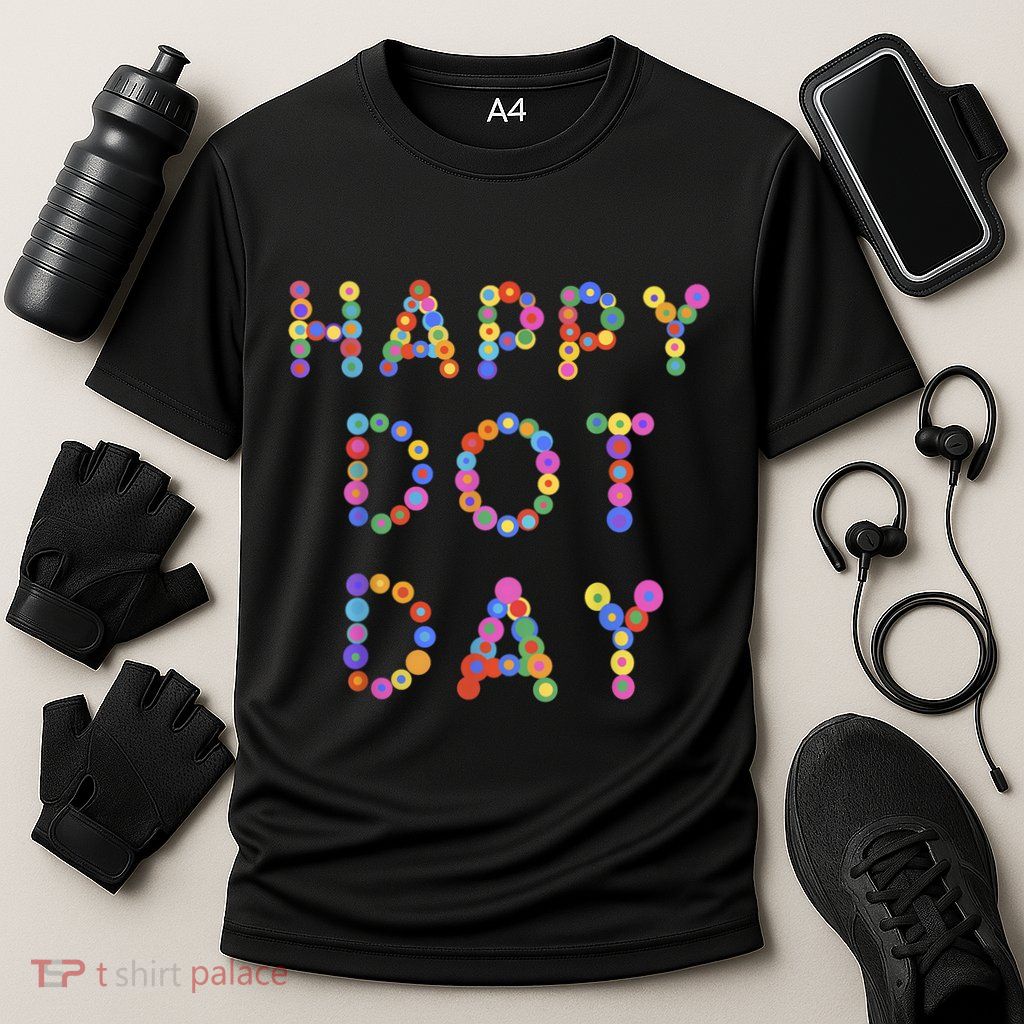Happy Dot Day Colorful Polka Dots Performance Shirt