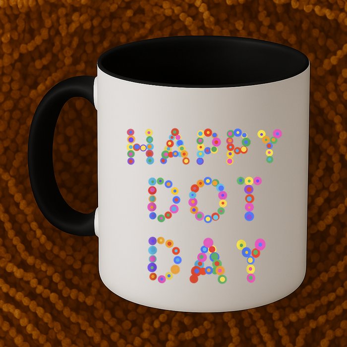 Happy Dot Day Colorful Polka Dots Mug