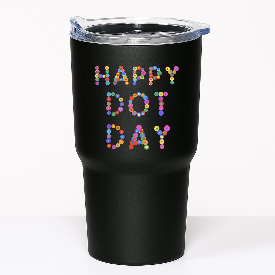Happy Dot Day Colorful Polka Dots Tumbler