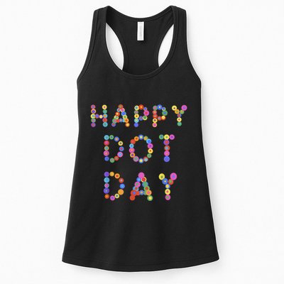 Happy Dot Day Colorful Polka Dots Womens Tank Top