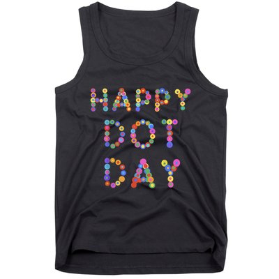 Happy Dot Day Colorful Polka Dots Tank Top