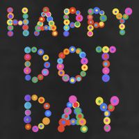 Happy Dot Day Colorful Polka Dots Golf Towel