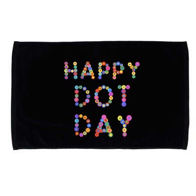 Happy Dot Day Colorful Polka Dots Microfiber Hand Towel