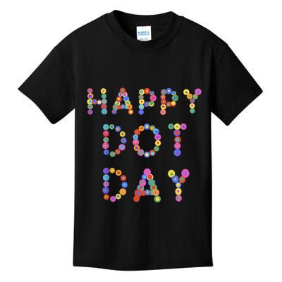 Happy Dot Day Colorful Polka Dots Kids T-Shirt