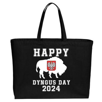 Happy Dyngus Day 2024 Dyngus Day Polish American Polska White Eagle Polish Eagle Cotton Canvas Jumbo Tote