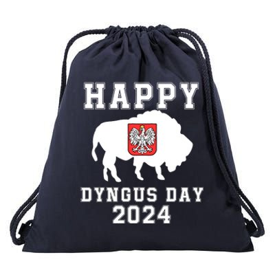 Happy Dyngus Day 2024 Dyngus Day Polish American Polska White Eagle Polish Eagle Drawstring Bag