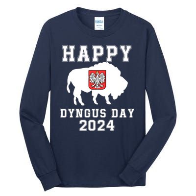 Happy Dyngus Day 2024 Dyngus Day Polish American Polska White Eagle Polish Eagle Tall Long Sleeve T-Shirt