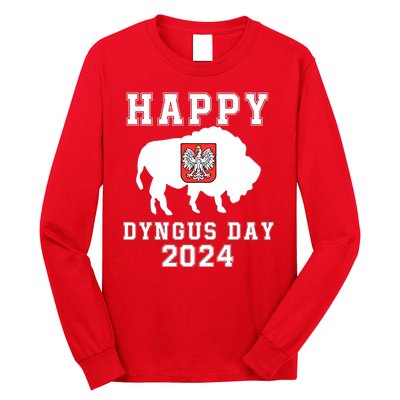 Happy Dyngus Day 2024 Dyngus Day Polish American Polska White Eagle Polish Eagle Long Sleeve Shirt