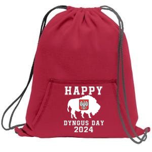 Happy Dyngus Day 2024 Dyngus Day Polish American Polska White Eagle Polish Eagle Sweatshirt Cinch Pack Bag