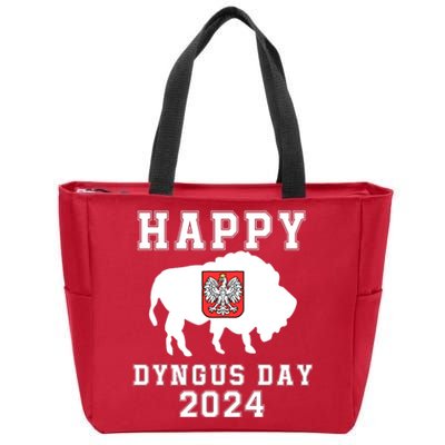 Happy Dyngus Day 2024 Dyngus Day Polish American Polska White Eagle Polish Eagle Zip Tote Bag