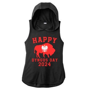 Happy Dyngus Day 2024 Dyngus Day Polish American Polska White Eagle Polish Eagle Ladies PosiCharge Tri-Blend Wicking Draft Hoodie Tank