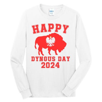 Happy Dyngus Day 2024 Dyngus Day Polish American Polska White Eagle Polish Eagle Tall Long Sleeve T-Shirt