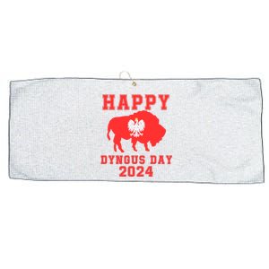 Happy Dyngus Day 2024 Dyngus Day Polish American Polska White Eagle Polish Eagle Large Microfiber Waffle Golf Towel