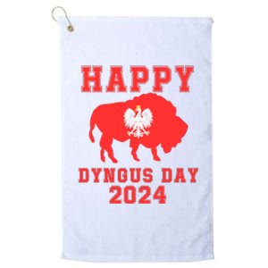 Happy Dyngus Day 2024 Dyngus Day Polish American Polska White Eagle Polish Eagle Platinum Collection Golf Towel