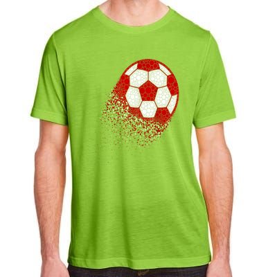 Happy Dot Day Ball With Polka Dots Funny Soccer Gift Adult ChromaSoft Performance T-Shirt