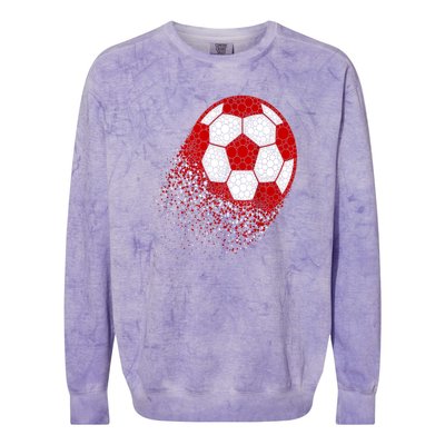 Happy Dot Day Ball With Polka Dots Funny Soccer Gift Colorblast Crewneck Sweatshirt