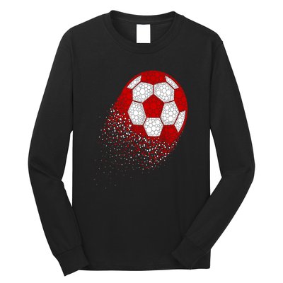 Happy Dot Day Ball With Polka Dots Funny Soccer Gift Long Sleeve Shirt