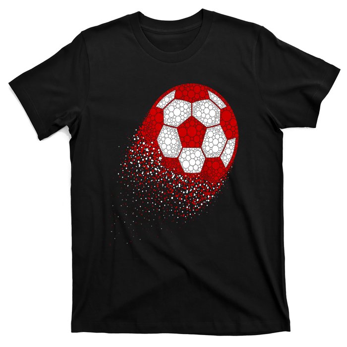 Happy Dot Day Ball With Polka Dots Funny Soccer Gift T-Shirt