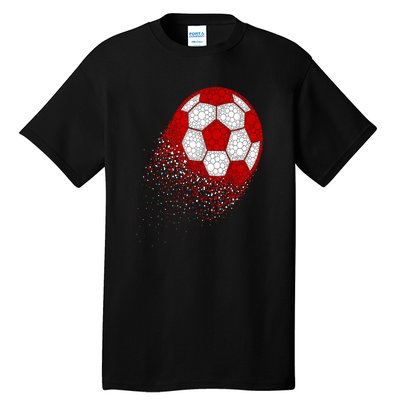 Happy Dot Day Ball With Polka Dots Funny Soccer Gift Tall T-Shirt