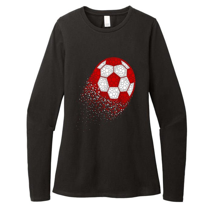 Happy Dot Day Ball With Polka Dots Funny Soccer Gift Womens CVC Long Sleeve Shirt