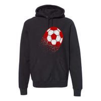 Happy Dot Day Ball With Polka Dots Funny Soccer Gift Premium Hoodie