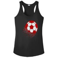 Happy Dot Day Ball With Polka Dots Funny Soccer Gift Ladies PosiCharge Competitor Racerback Tank