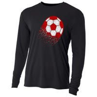 Happy Dot Day Ball With Polka Dots Funny Soccer Gift Cooling Performance Long Sleeve Crew