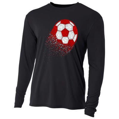 Happy Dot Day Ball With Polka Dots Funny Soccer Gift Cooling Performance Long Sleeve Crew