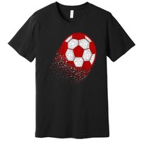 Happy Dot Day Ball With Polka Dots Funny Soccer Gift Premium T-Shirt