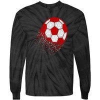 Happy Dot Day Ball With Polka Dots Funny Soccer Gift Tie-Dye Long Sleeve Shirt