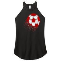 Happy Dot Day Ball With Polka Dots Funny Soccer Gift Women's Perfect Tri Rocker Tank