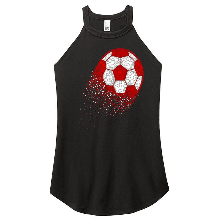 Happy Dot Day Ball With Polka Dots Funny Soccer Gift Women's Perfect Tri Rocker Tank