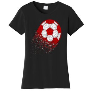 Happy Dot Day Ball With Polka Dots Funny Soccer Gift Women's T-Shirt