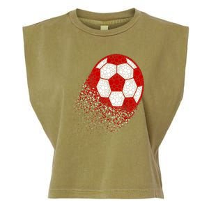 Happy Dot Day Ball With Polka Dots Funny Soccer Gift Garment-Dyed Women's Muscle Tee