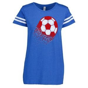 Happy Dot Day Ball With Polka Dots Funny Soccer Gift Enza Ladies Jersey Football T-Shirt