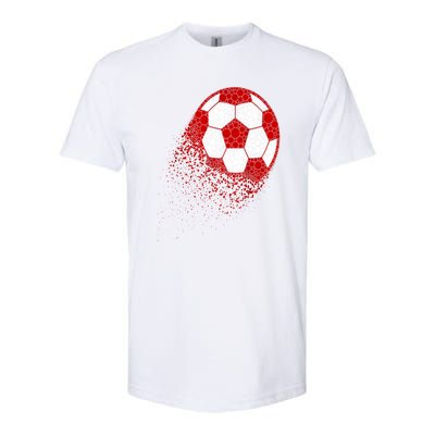 Happy Dot Day Ball With Polka Dots Funny Soccer Gift Softstyle CVC T-Shirt